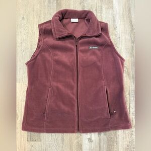 Columbia Women's Maroon Fleece Vest